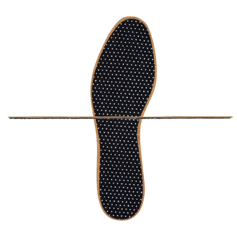 Leather insole with odor-reducing activated carbon