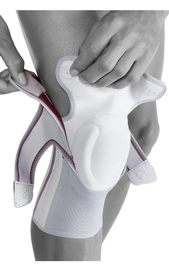 Push Care knee brace with adjustable thigh