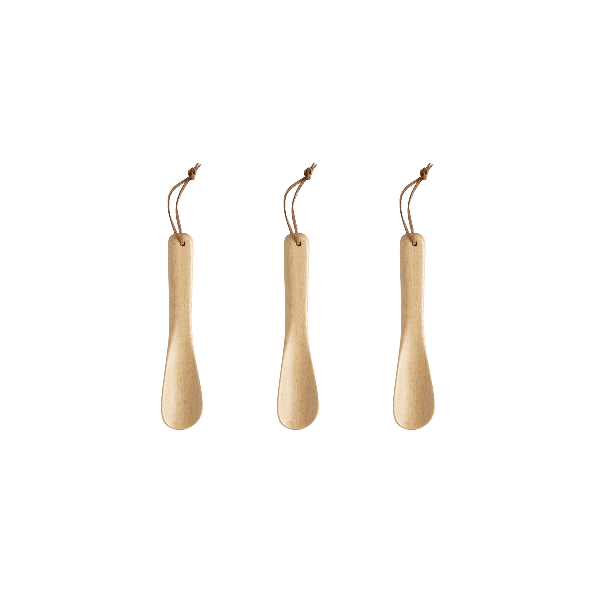 Skohorn i trä 19 cm 3-pack