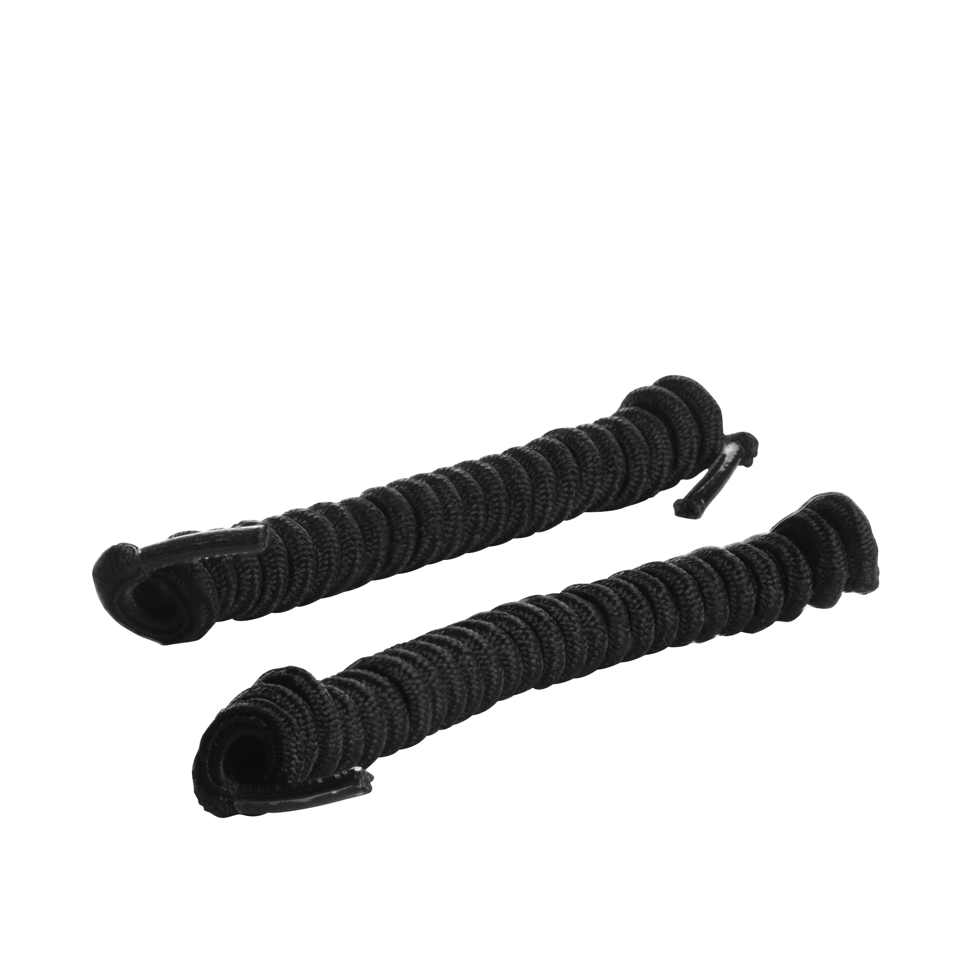 Elastiset spiraalikenkänyörit musta 3-pack