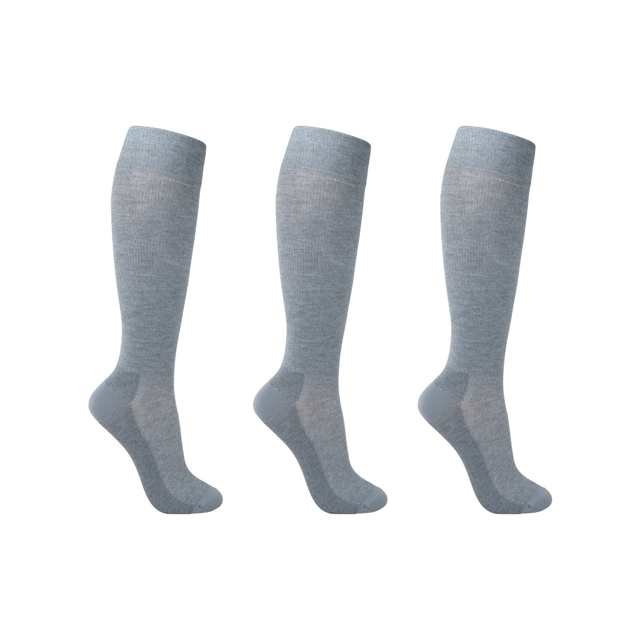 Support socks, grey-blue, for tired and swollen legs, 3-pack