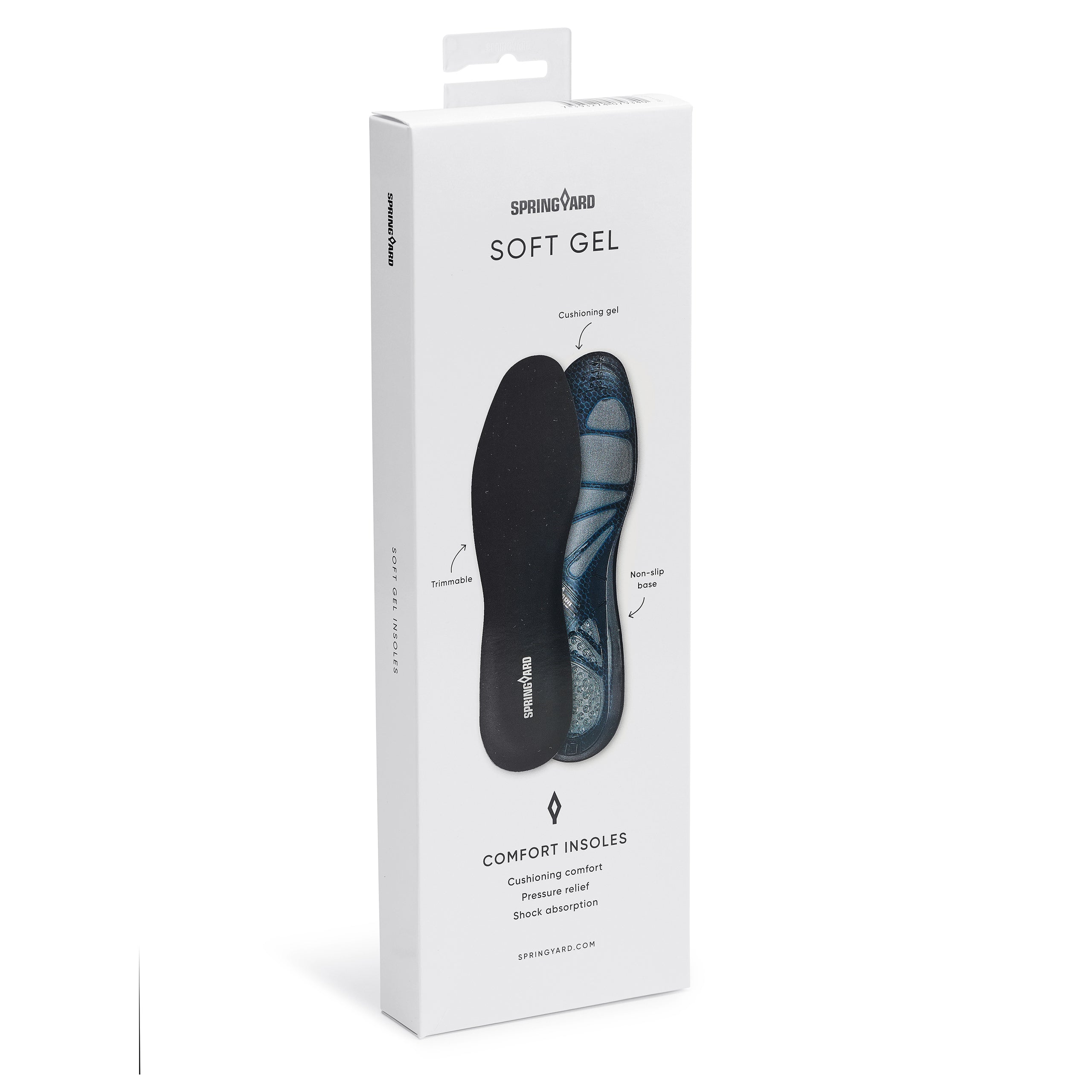 Soft Gel insole for shock-absorbing comfort 3-pack