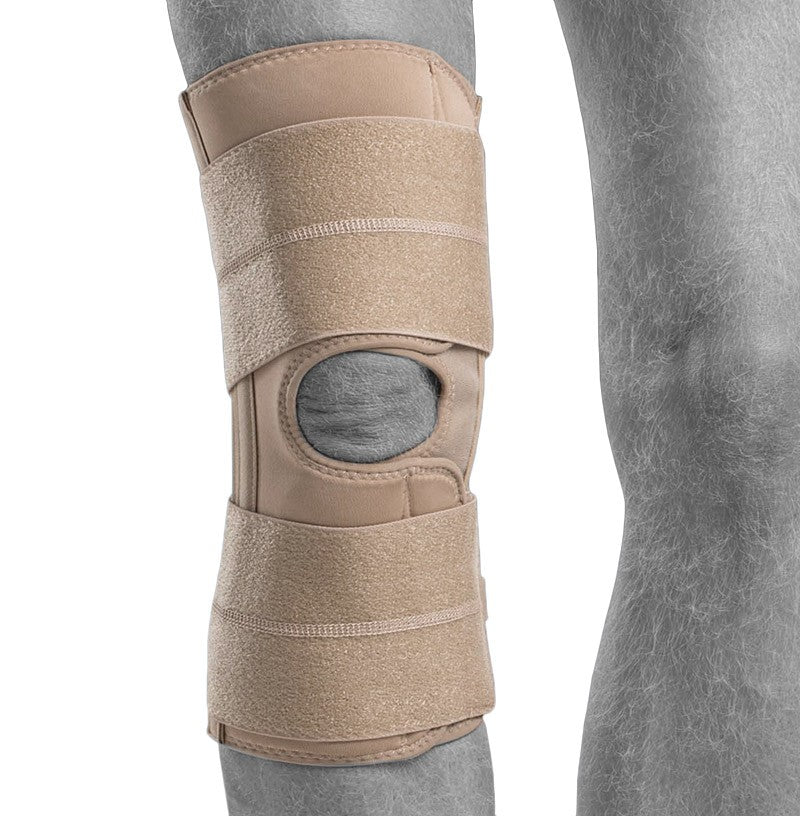 ARX Liga Spring Wrap knee brace beige for the elderly with knee pain and limited mobility