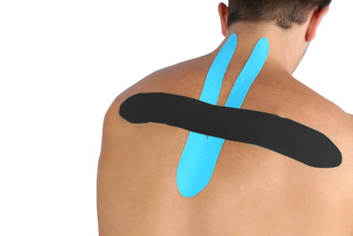 Kinesio tape black with high stretchability