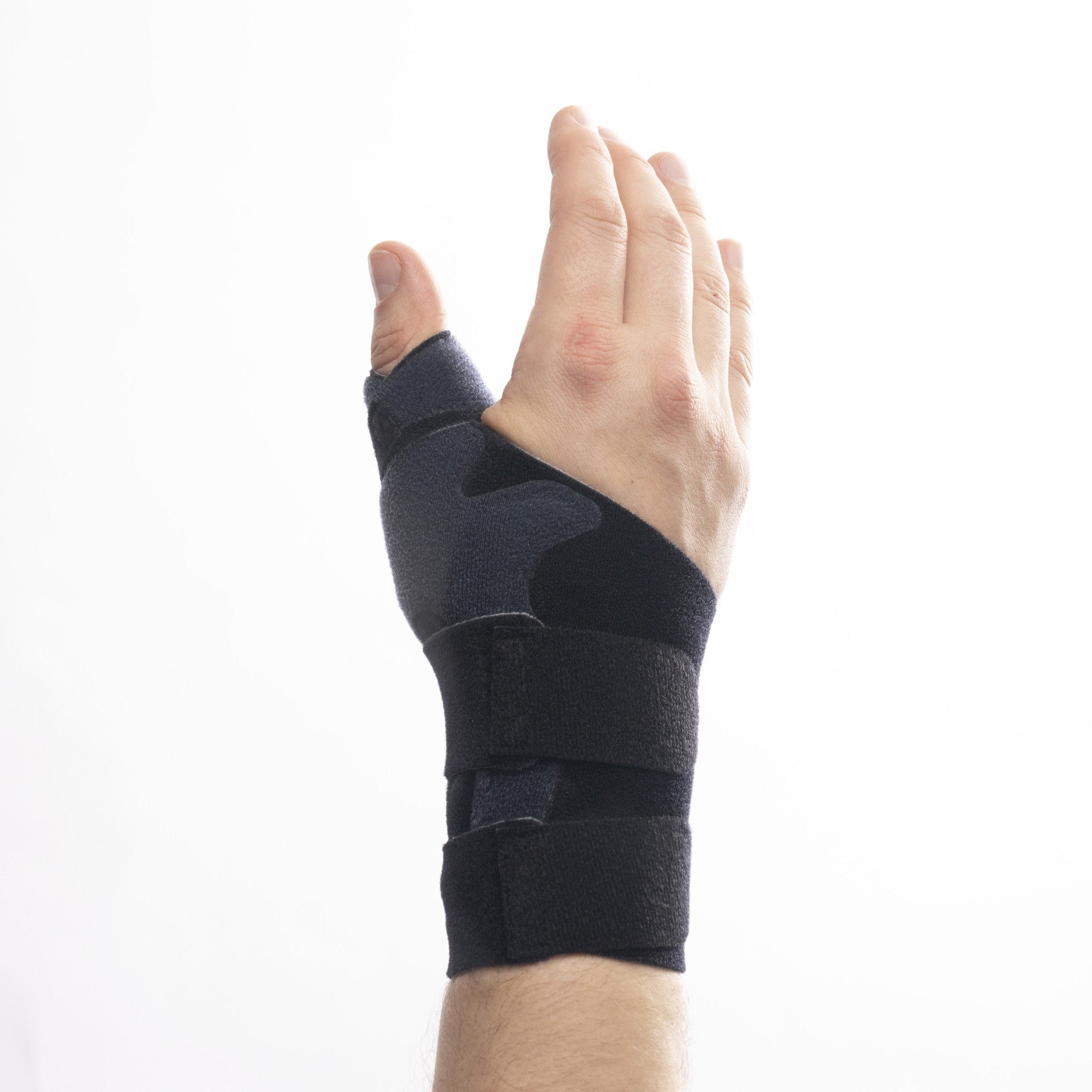 Handledsstöd med integrerat tumstöd för senskideinflammation och De Quervains syndrom
