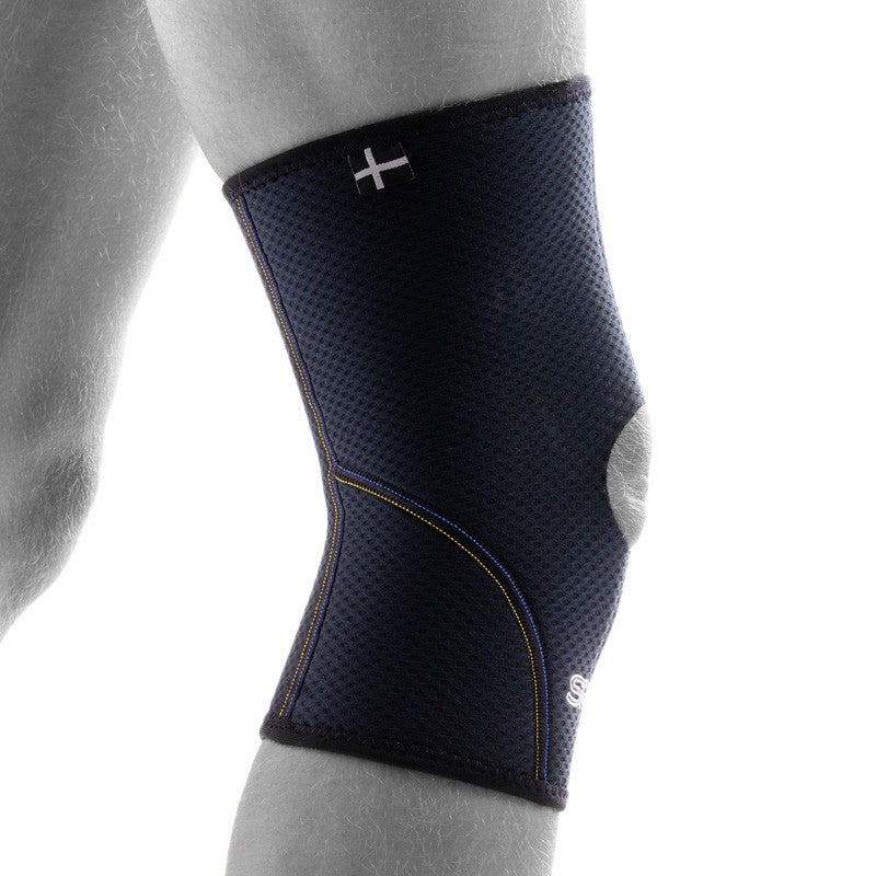 SRX knee brace with open kneecap for stability and compression