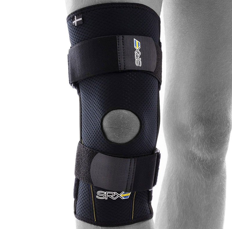 SRX knee protector with coil springs for stability and support of the knee joint