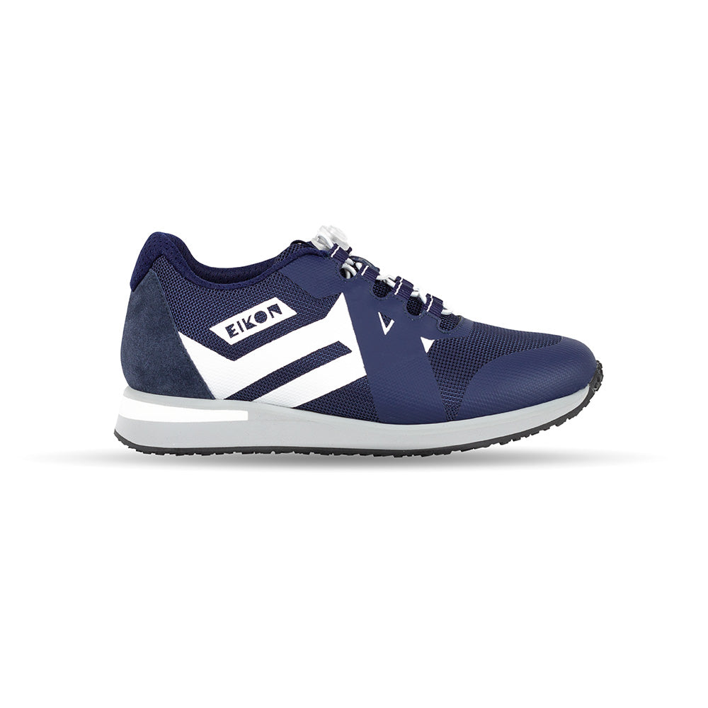 Eikon orthopedic women's shoe for stability and comfort in blue/white