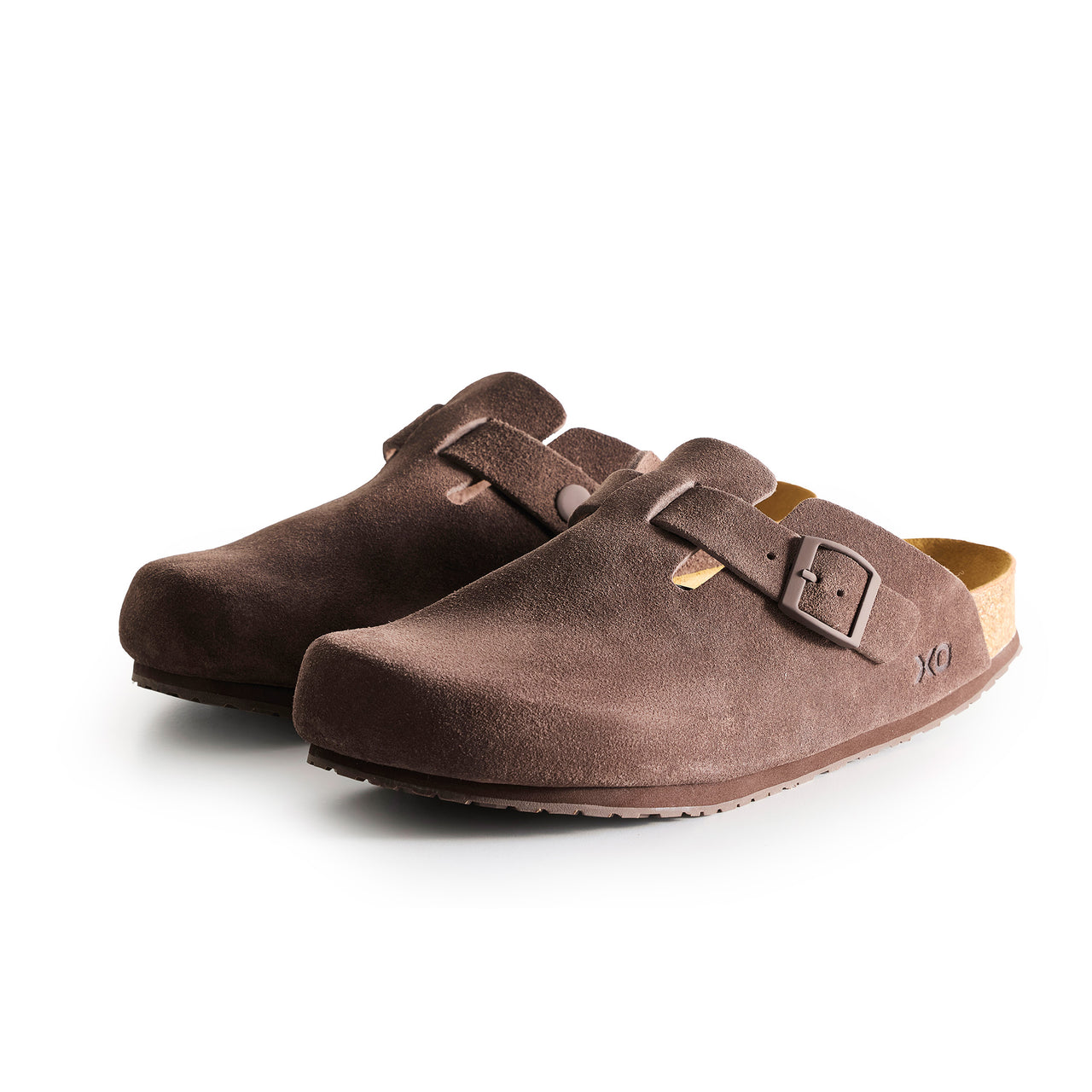 XOCORE Soft rocker support sandal closed toe coffee brown