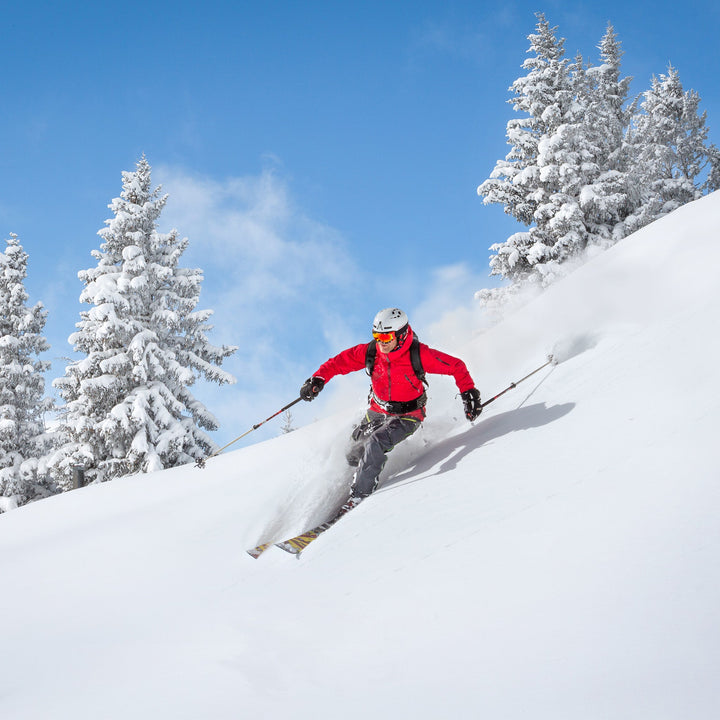 Knäskydd för alpin skidåkning