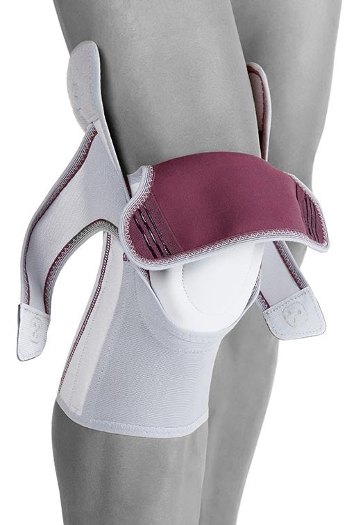 Push Care knee brace with adjustable thigh