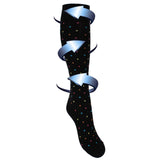 Support socks small dots for swollen and tired legs