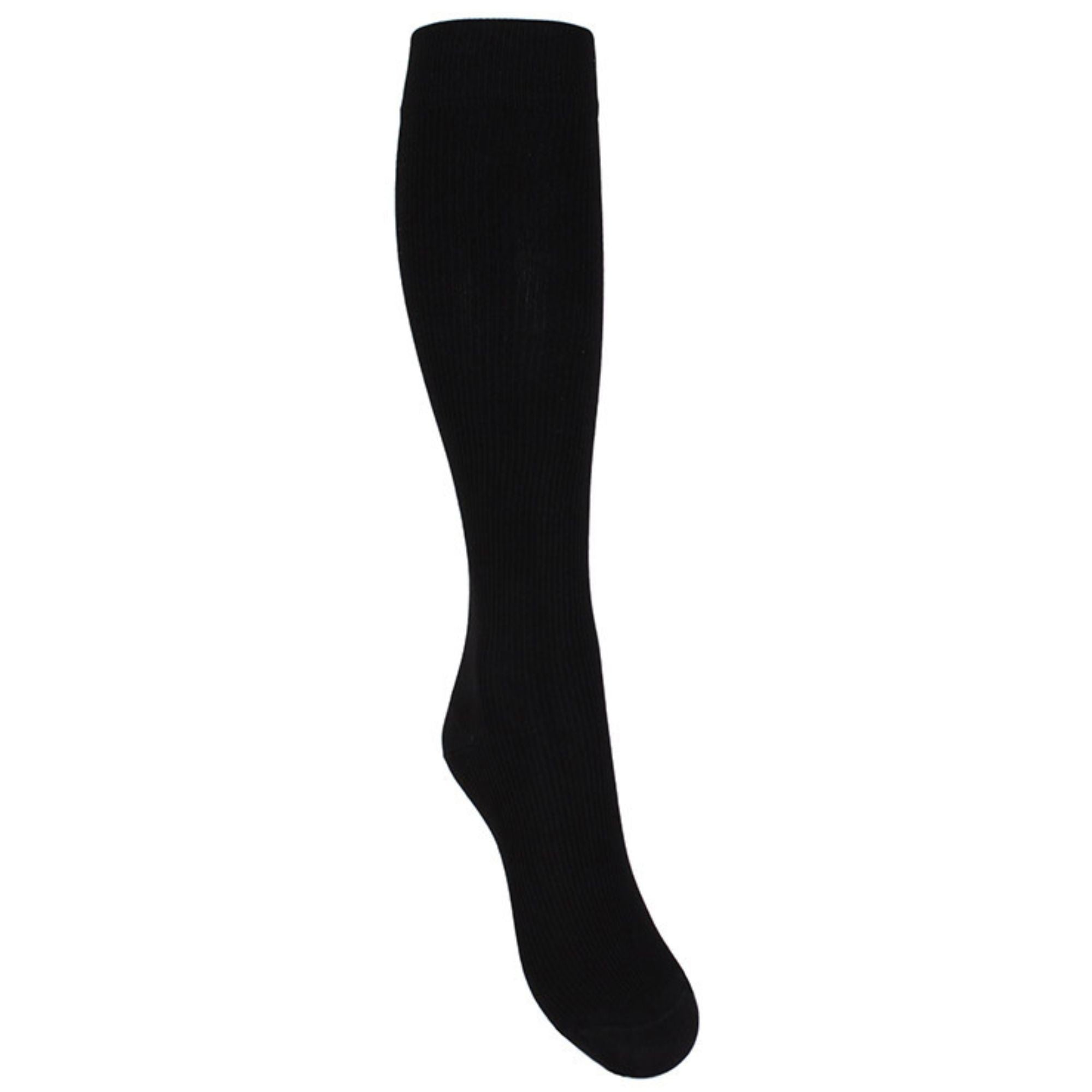 Support stockings bamboo black 15–21 mmHg for tired and swollen legs