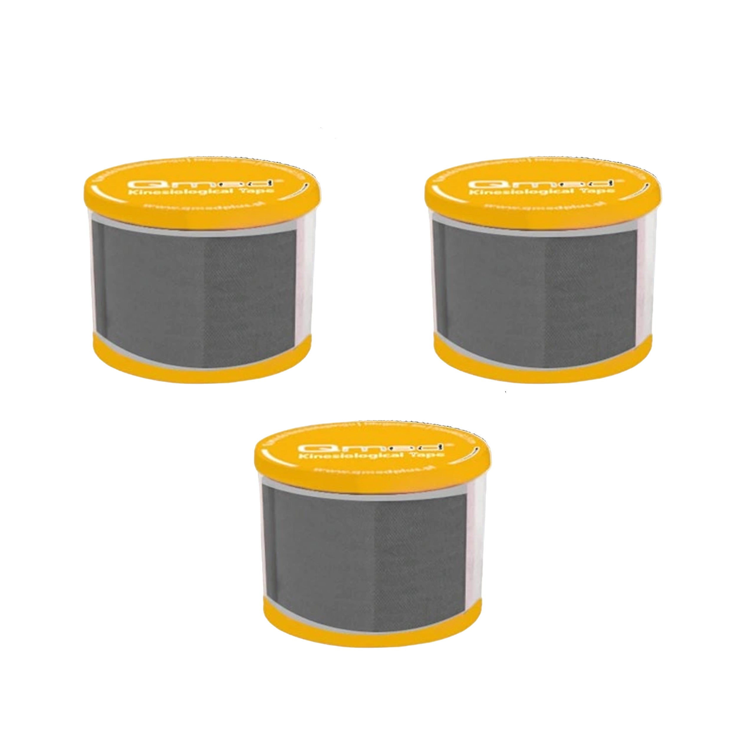 Kinesio tape black with high stretchability 3–pack