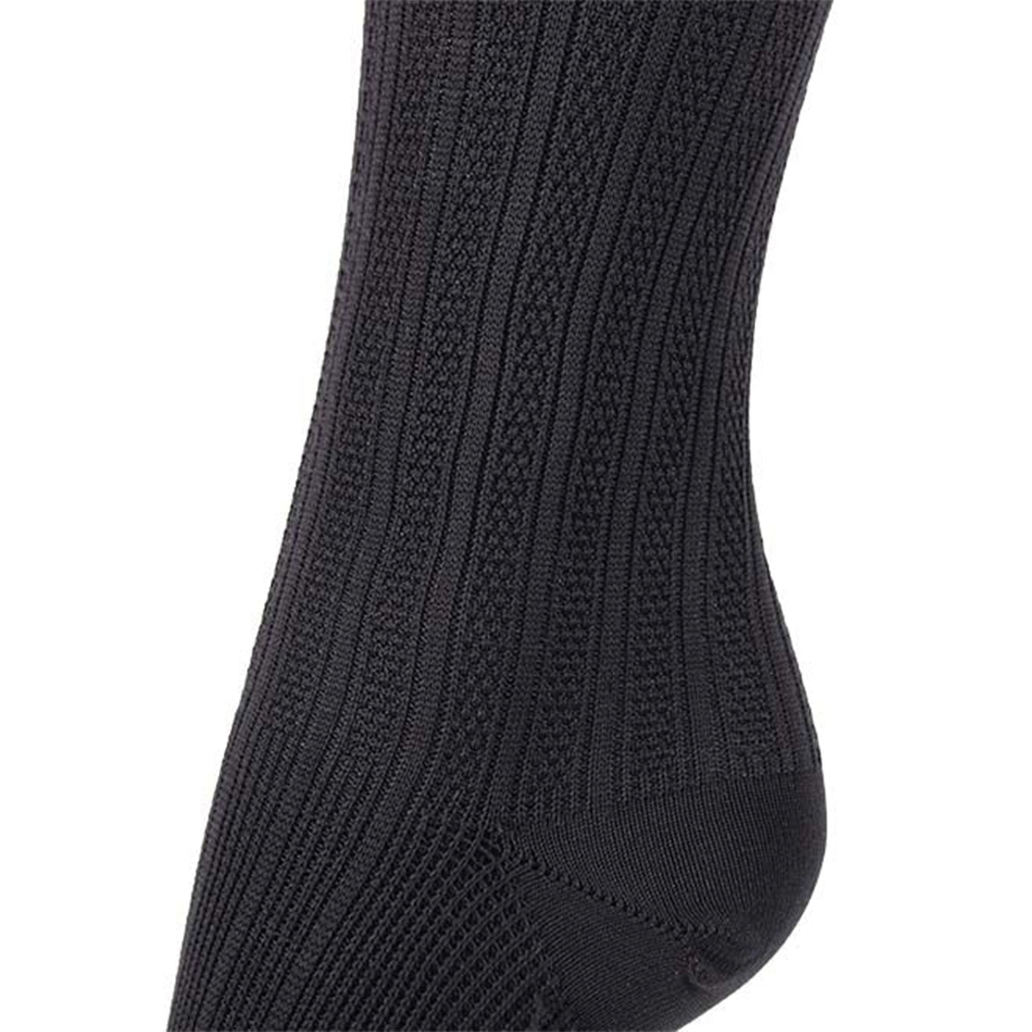 Support stockings black lace pattern for swollen and tired legs