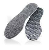 Felt insole with insulating aluminum base