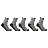Striped socks with soft terry sole for sensitive feet and diabetics 5-pack