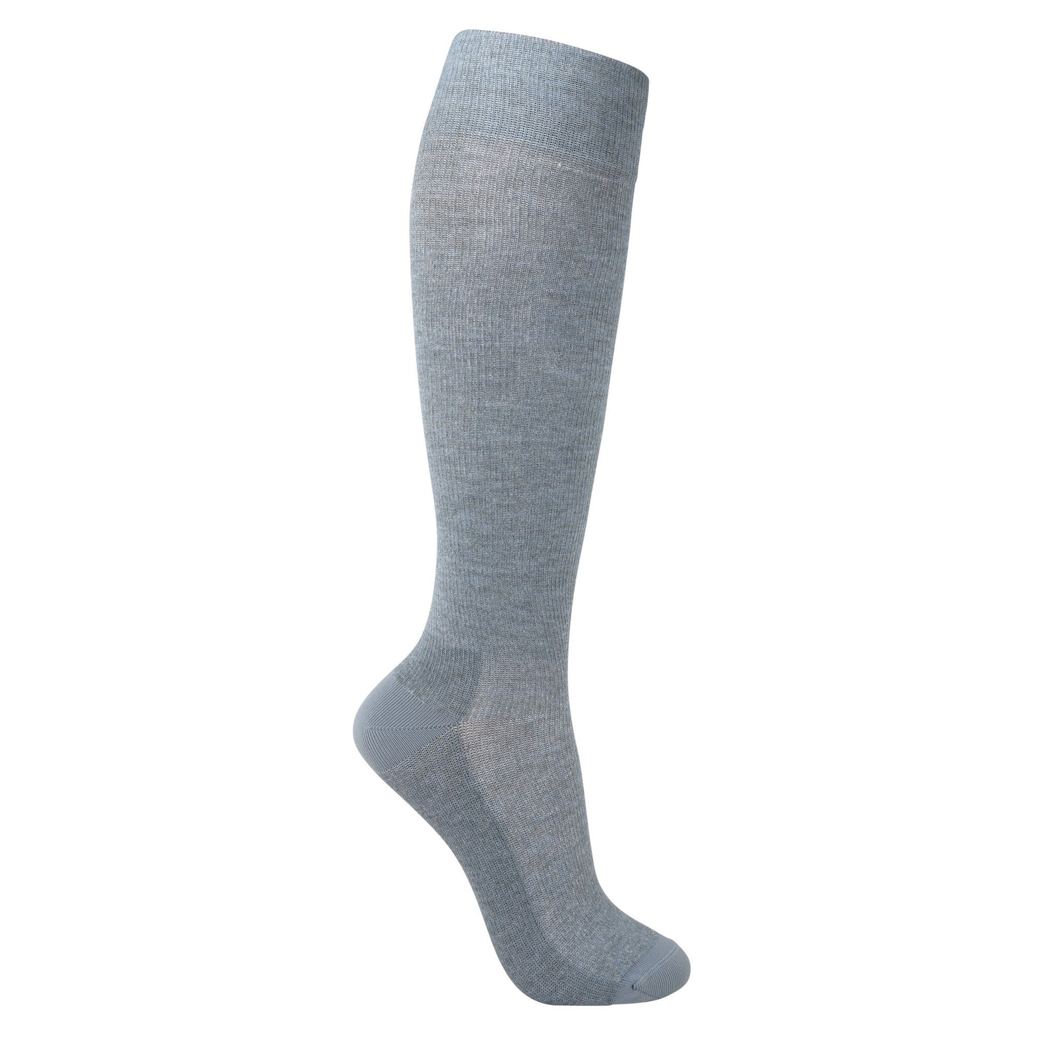 Support stockings, grey-blue, for tired and swollen legs