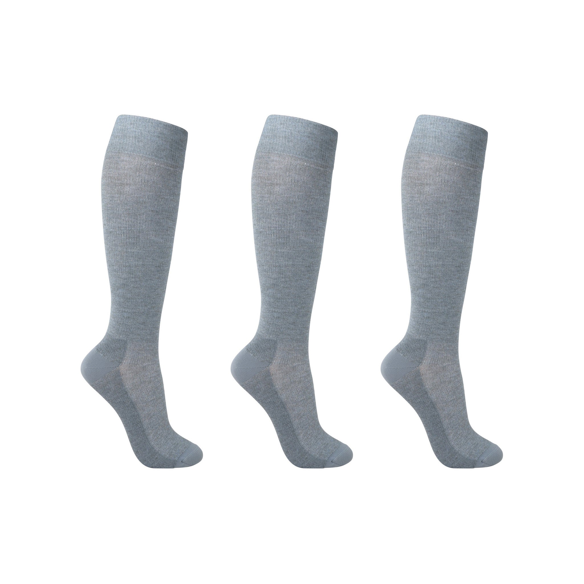 Support socks, grey-blue, for tired and swollen legs, 3-pack