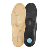 Leather insole with arch and forefoot support 3-pack