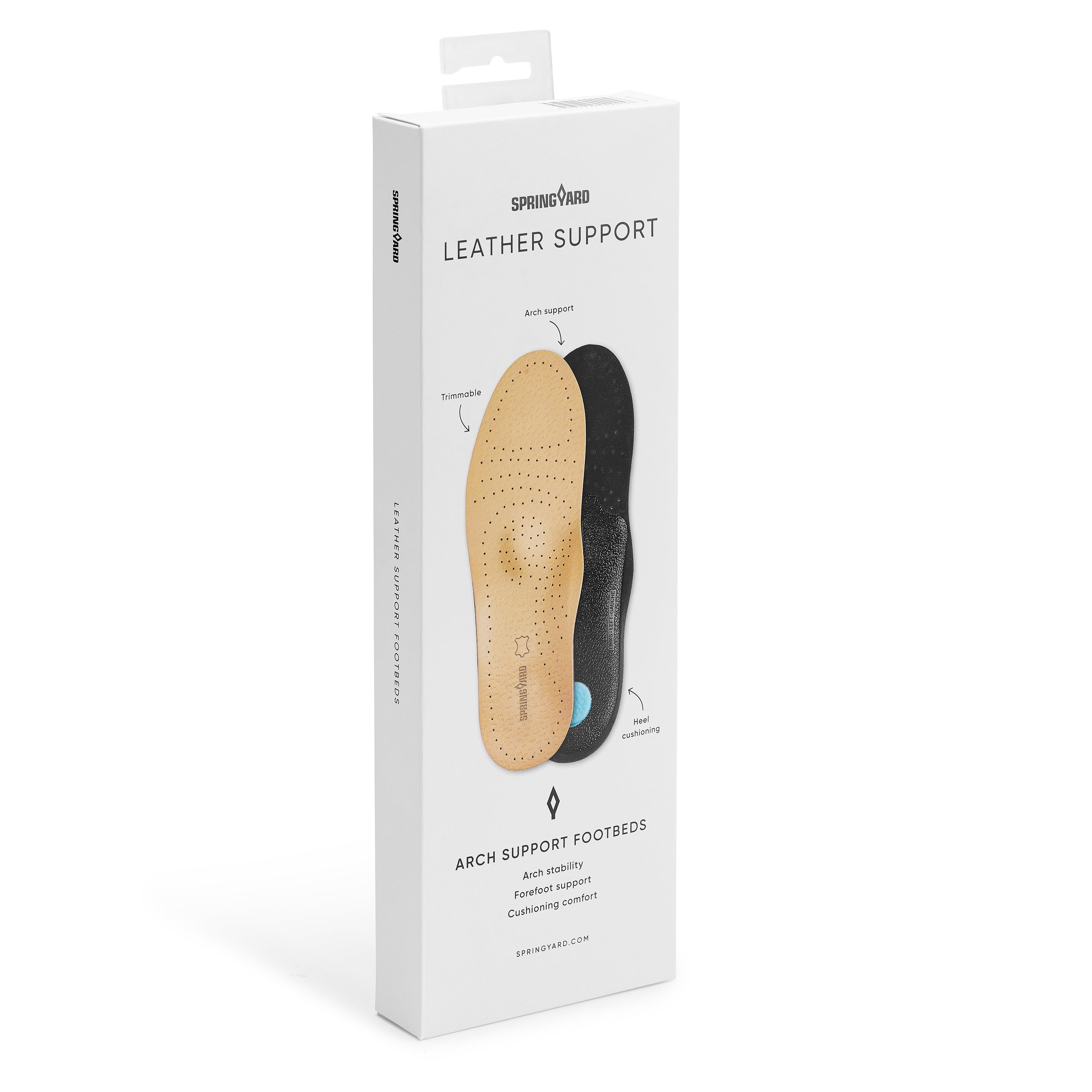 Leather insole with arch and forefoot support 3-pack
