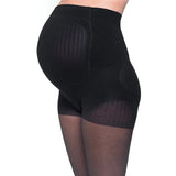 Support tights for pregnant women, black, for reduced swelling and firmer legs