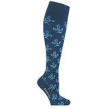 Turquoise support stockings for swollen and tired legs