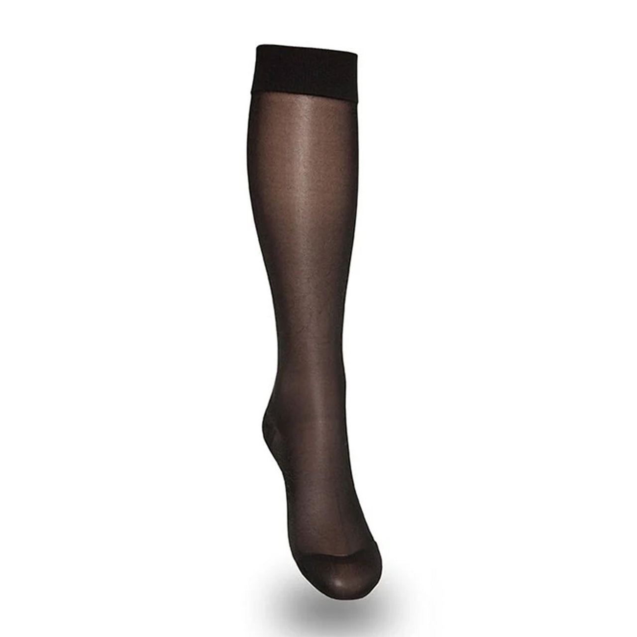 Support stockings 140 den black for tired and swollen legs