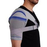 Acromed shoulder brace for extra support and to limit arm movement