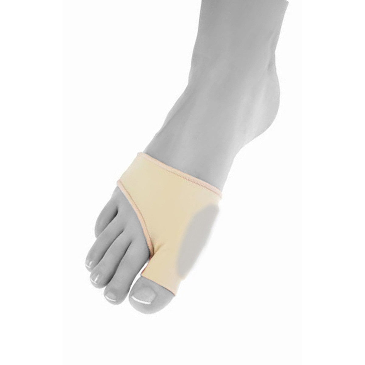 Elastic Hallux Valgus protection made of silicone for pressure relief of the big toe joint