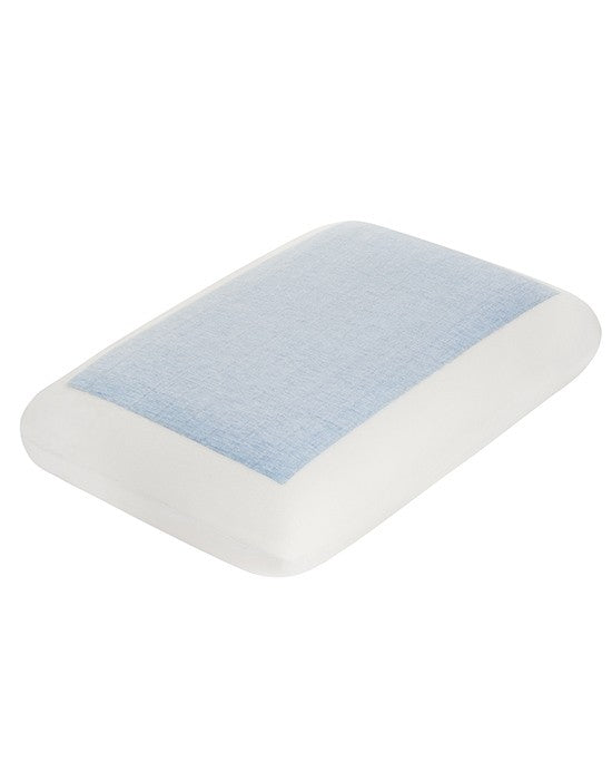 Head pillow with memory foam and cooling gel