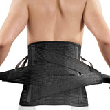 Backrest with extra stabilizing strap high model black