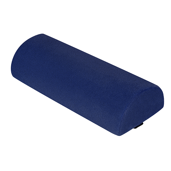 Lumbar pillow half roll with memory foam