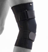 SRX knee protector with coil springs for stability and support of the knee joint