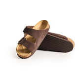 XOCORE Soft rocker support sandal coffee brown