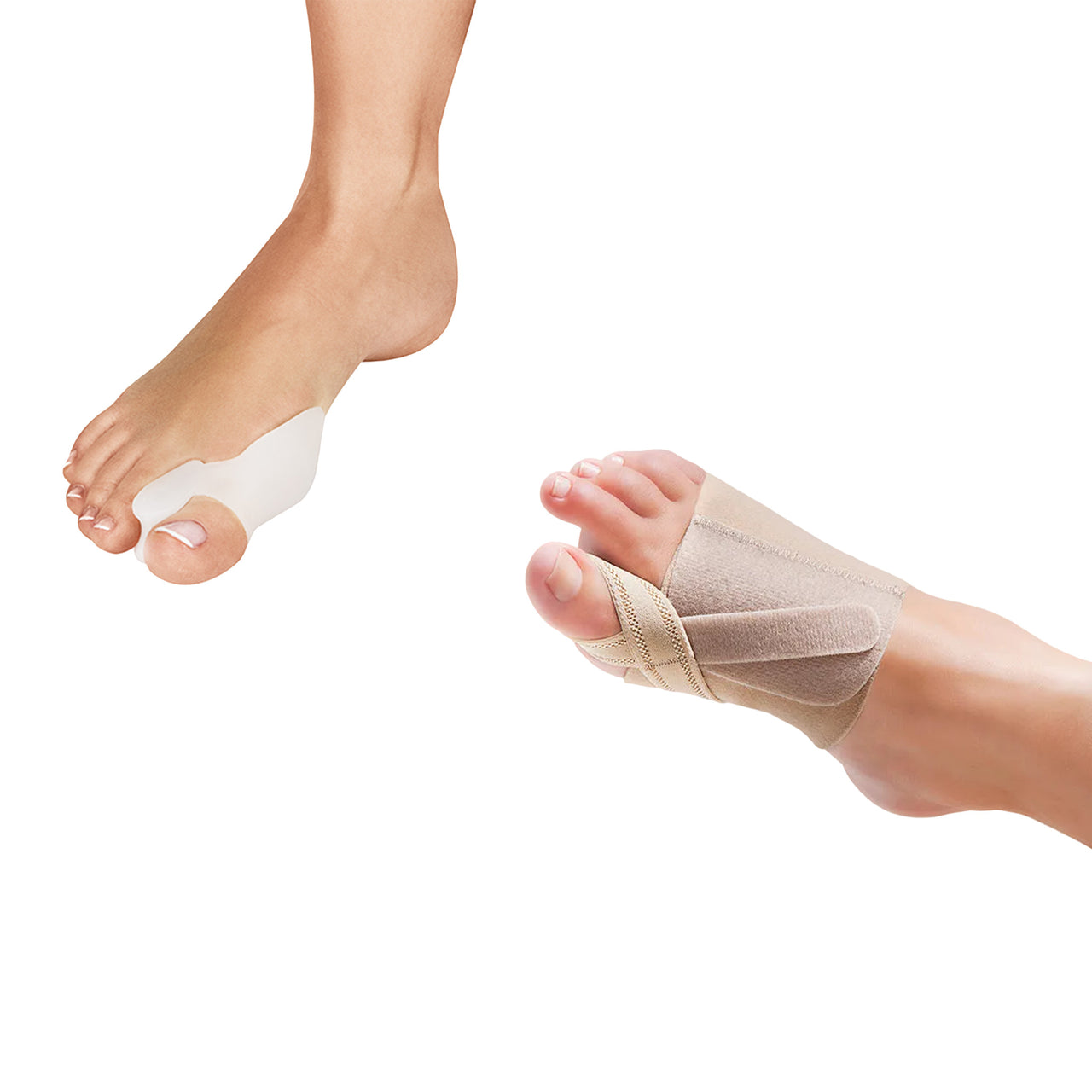 Startkit för hallux valgus med tåspridare och korrigeringsstöd