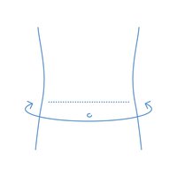 Selkätuki Flex 23_size-guide