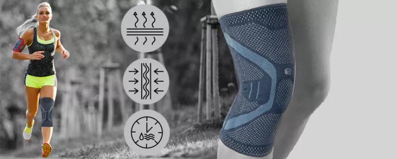 Kompressionsgivande knäskydd för sport och motion Kompressionsgivande knäskydd för sport och motion