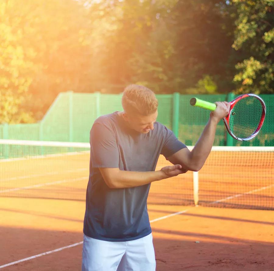 Tennis käden suojaus