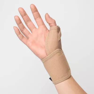 Peukalo- ja rannetuki, jossa on lastat